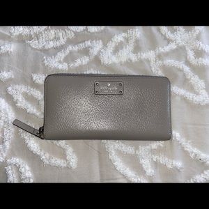 Kate spade grey large wallet